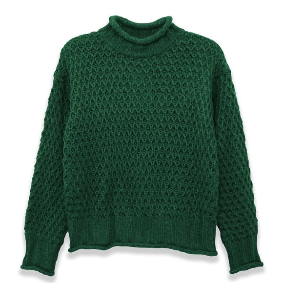 LOOSE KNIT SWEATER| EMERALD - Picture 1 of 1